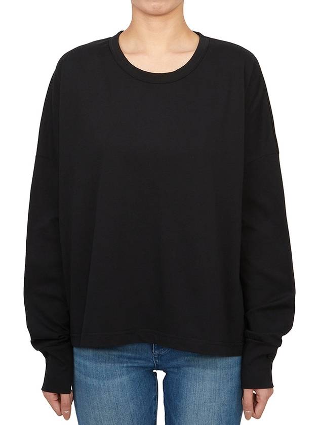 Women s Long Sleeve T Shirt LOOP SNW 1618 BLACK - STUDIO NICHOLSON - BALAAN 3