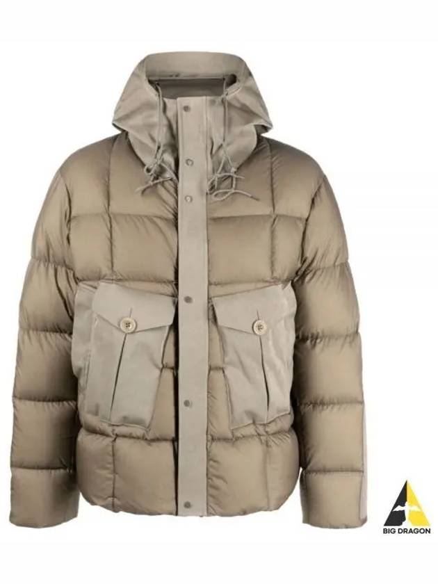 Tempest Combo Down Jacket Beige - TEN C - BALAAN 2