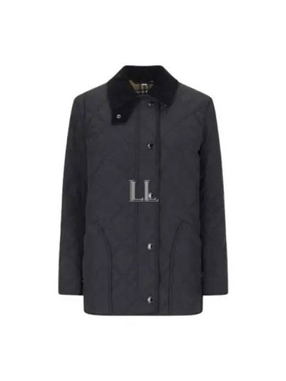 Diamond Quilted Thermoregulated Barn Jacket Black - BURBERRY - BALAAN 2