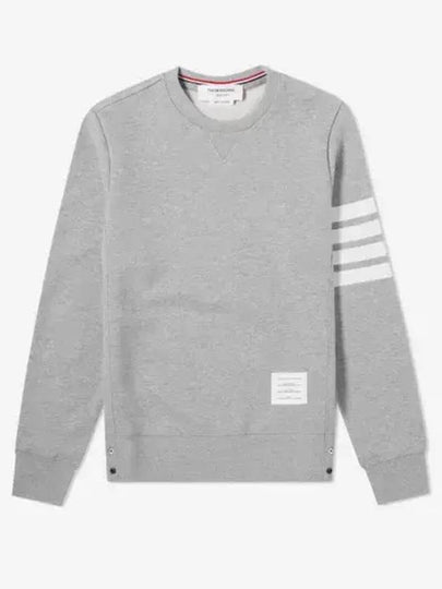 4 Bar Loopback Jersey Sweatshirt Light Grey - THOM BROWNE - BALAAN 2