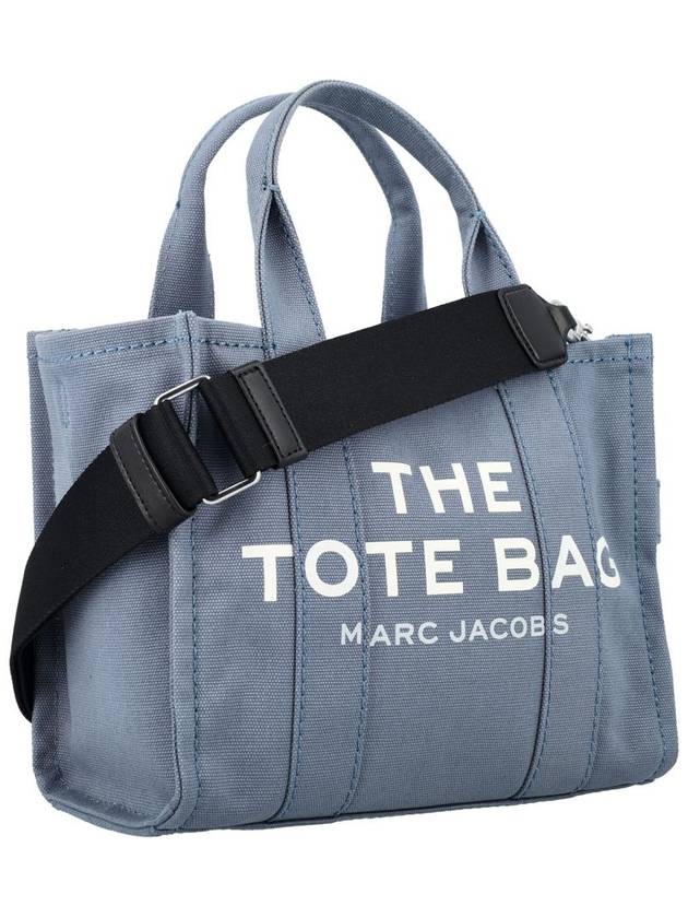 Logo Small Canvas Tote Bag Blue Shadow - MARC JACOBS - BALAAN 3