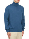 Fox Head Patch Turtleneck Knit Top Sapphire - MAISON KITSUNE - BALAAN 4