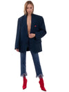 Logo Blazer Wool Overfit Women's S Size Jacket - BALENCIAGA - BALAAN 4