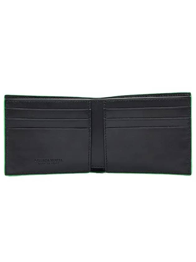 Cassette Bifold Half Wallet Parakeet Black - BOTTEGA VENETA - BALAAN 5