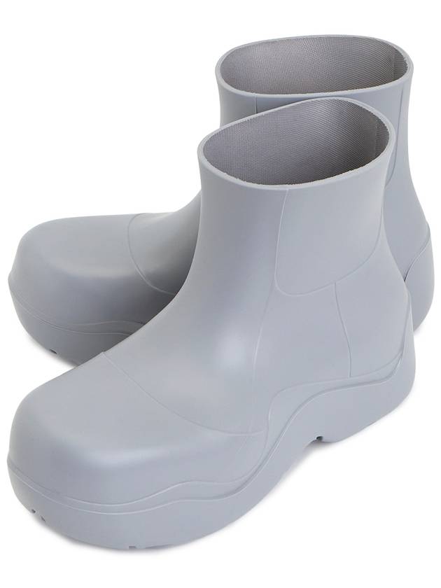 Puddle Rubber Ankle Rain Boots Grey - BOTTEGA VENETA - BALAAN 2