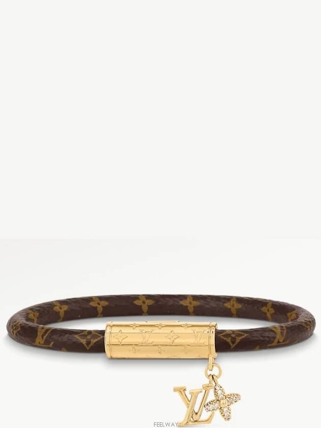 LV Push Monogram Bracelet Gold Brown - LOUIS VUITTON - BALAAN 2