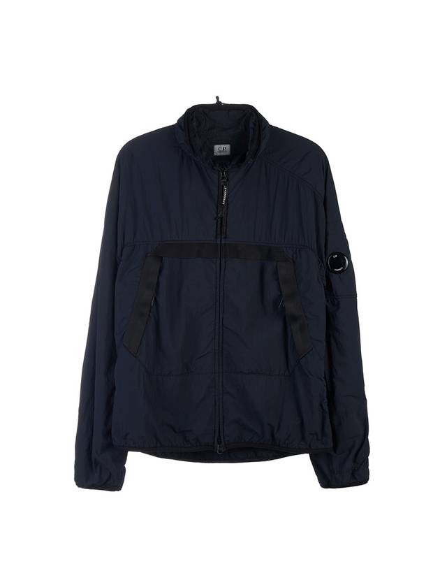 Men's Lens Wappen Zip-Up Jacket Navy - CP COMPANY - BALAAN 2