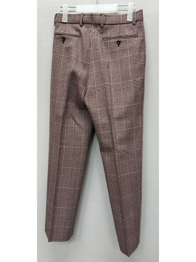 Men s Vintage Check Tweed Wool Pants - GUCCI - BALAAN 5