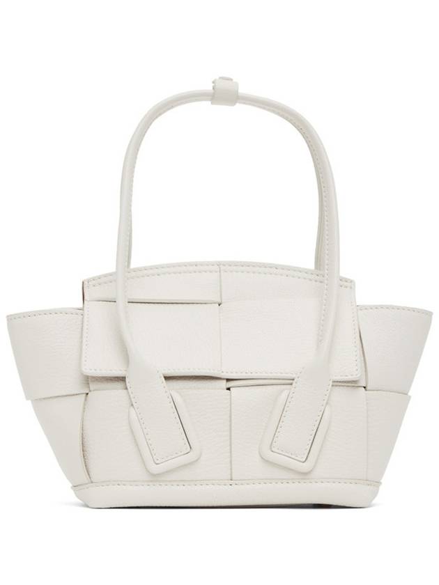 Arco mini 29 strap emboss grainy tote mini calfskin white 600606VCP11 - BOTTEGA VENETA - BALAAN 2