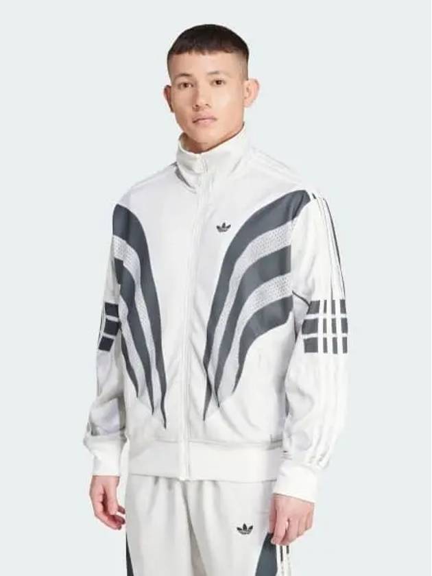 3 Stripe Print Track Jacket White - ADIDAS - BALAAN 2