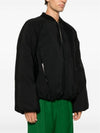 Technical Cotton Padded Bomber Jacket Black - LOEWE - BALAAN 3