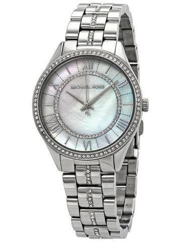 Michael Kors Lauryn Crystal Mother of Pearl Dial Ladies Watch MK3900 - MICHAEL KORS - BALAAN 1