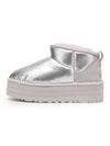 Women s Ultra Mini Platform High Shine Winter Boots Silver - UGG - BALAAN 2