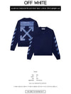 Rubber Arrow Skate Sweatshirt Blue - OFF WHITE - BALAAN.