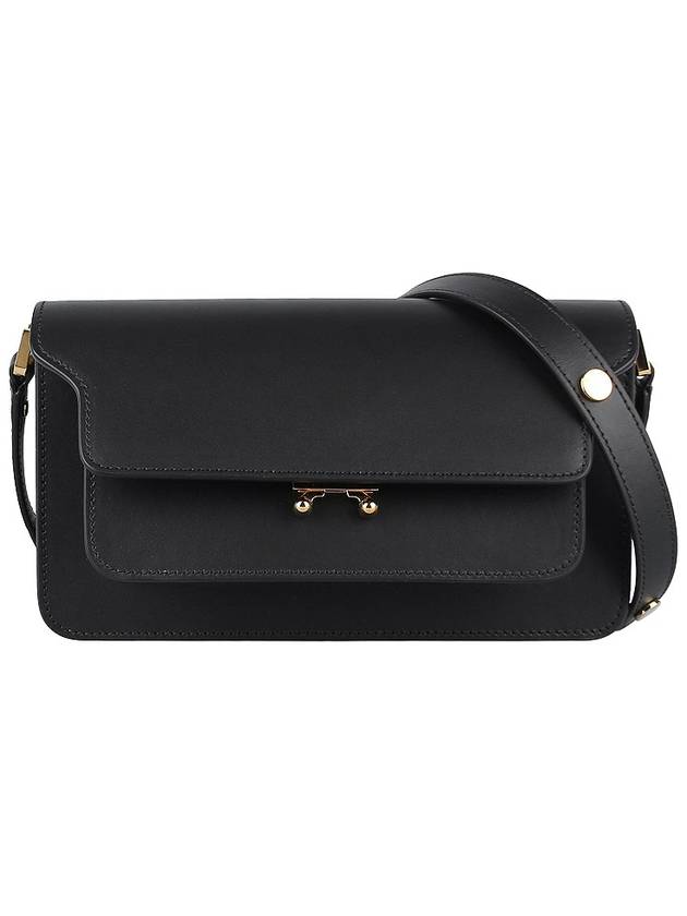 Trunk Bag E/W In Black Leather - MARNI - BALAAN 3