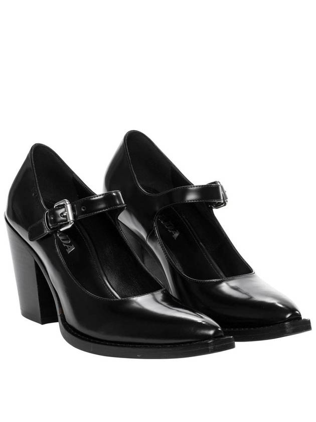 Brushed Leather Pumps Black - PRADA - BALAAN 2