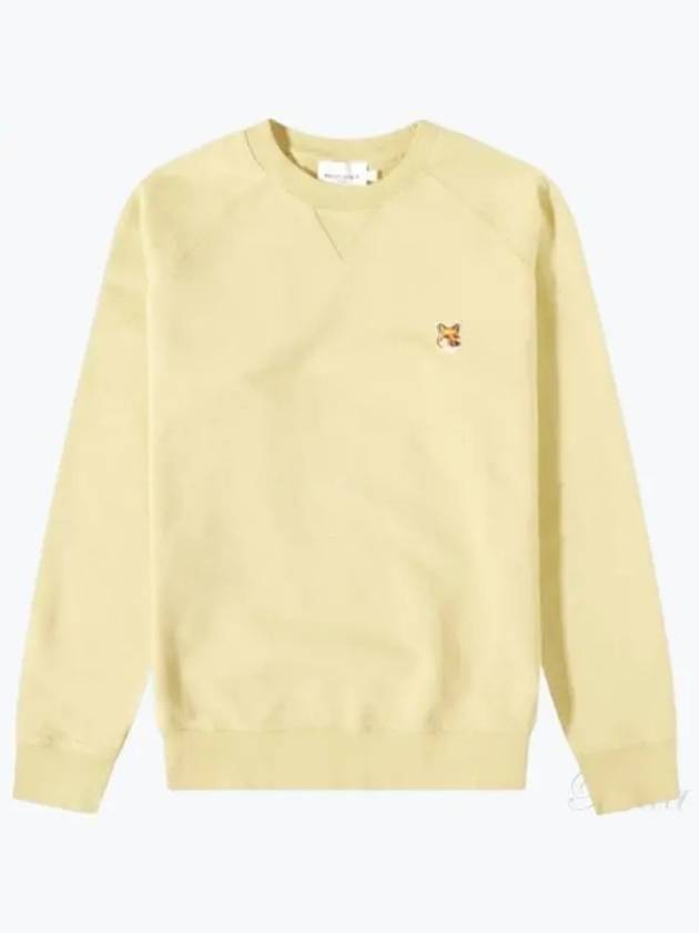 Fox Head Patch Classic Sweatshirt Soft Yellow - MAISON KITSUNE - BALAAN 2