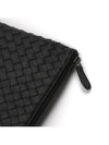 Intrecciato Clutch Bag Black - BOTTEGA VENETA - BALAAN 6