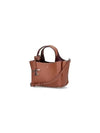 Micro Leather Tote Bag Brown - TOD'S - BALAAN 3