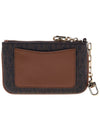 Parker Small Logo Zip Card Wallet Brown - MICHAEL KORS - BALAAN 4