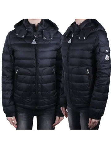 Women s logo patch down jacket black adult size 1A00031 595FE 999 12 14Y 270985 1119252 - MONCLER - BALAAN 1