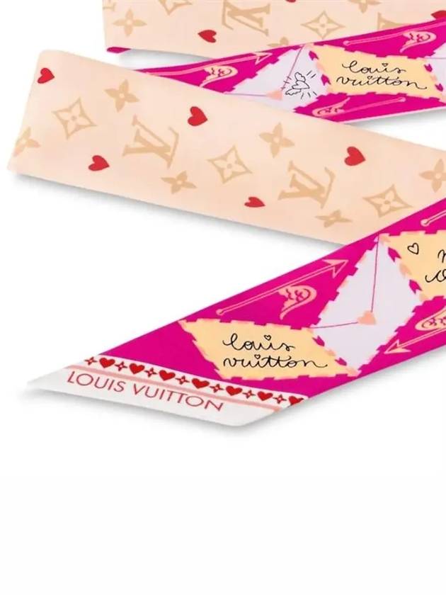 LV Love Letter BB Bandeau Scarf Pink - LOUIS VUITTON - BALAAN 4