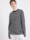 Fox Logo Stripe Long Sleeve T-Shirt White Black - MAISON KITSUNE - BALAAN 6