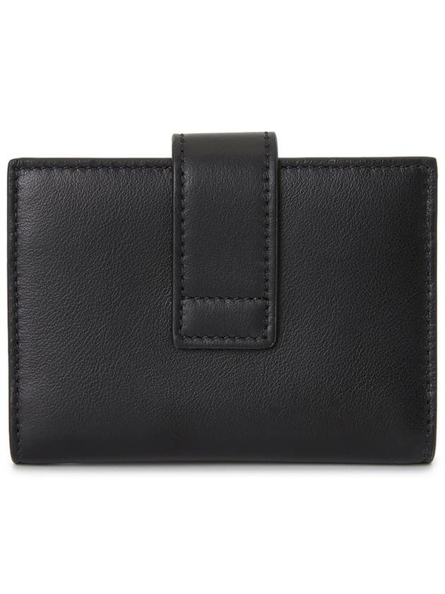 Hug Two-Tone Card Wallet Black - SALVATORE FERRAGAMO - BALAAN 3