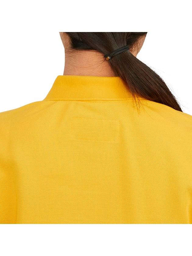 Women’s Goody Emblem Short Sleeve PK Shirt Yellow - HORN GARMENT - BALAAN 8