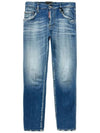 Skater Wash Cotton Jeans Blue - DSQUARED2 - BALAAN 2