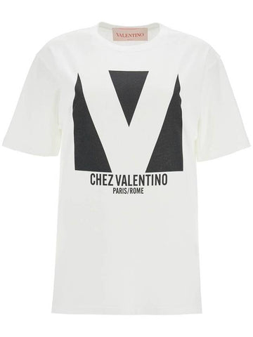 "chez valentino printed t - VALENTINO - BALAAN 1