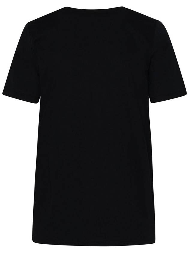 Logo Crew Neck Short Sleeve T-Shirt Black - BALMAIN - BALAAN 4