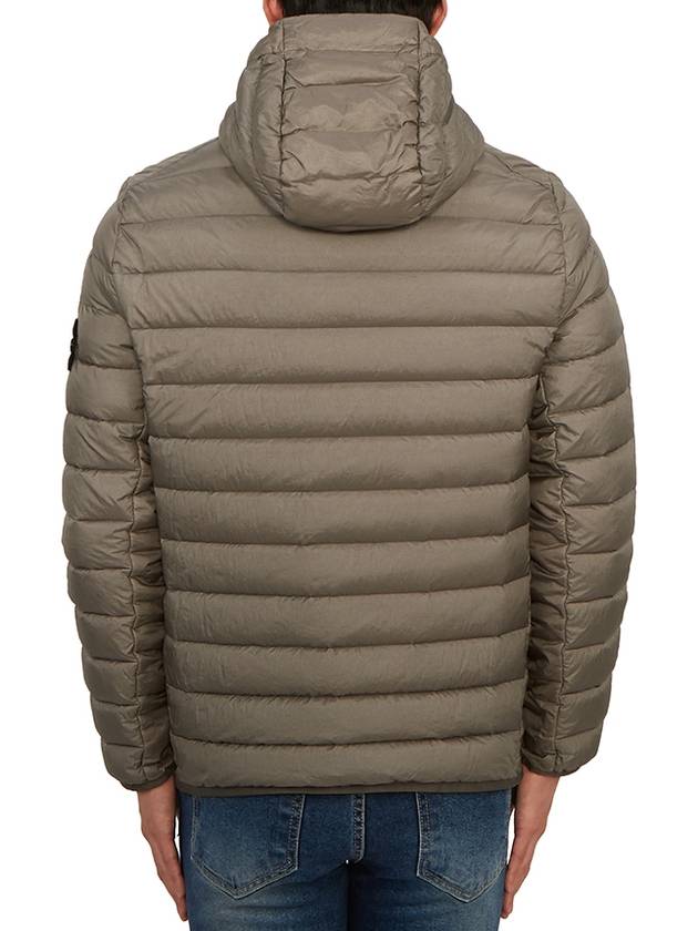 Loom Woven Chambers R Nylon Down TC Light Hoodie Down Jacket Dove Grey - STONE ISLAND - BALAAN 5