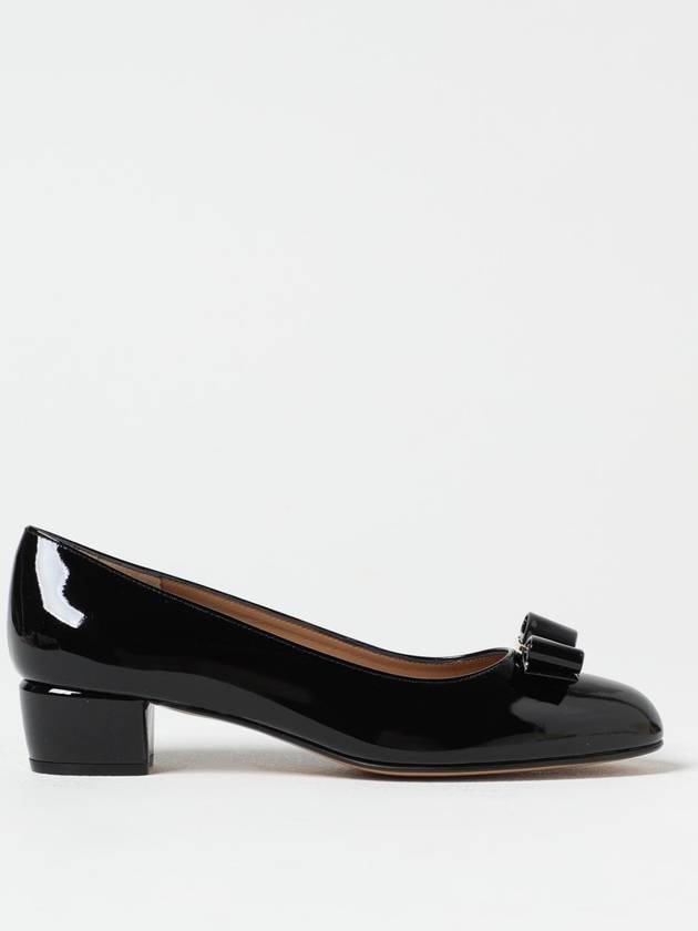 Vara Bow Patent Pumps Black - SALVATORE FERRAGAMO - BALAAN 2