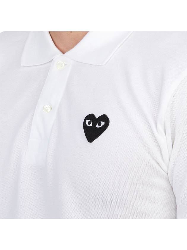 Comme des Gar ons Black Wappen Men s Collar Short Sleeve T Shirt AZ T066 051 2 - COMME DES GARCONS PLAY - BALAAN 6