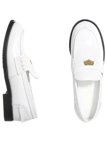 Leather Penny Loafers Women s Shoes - MIU MIU - BALAAN 1