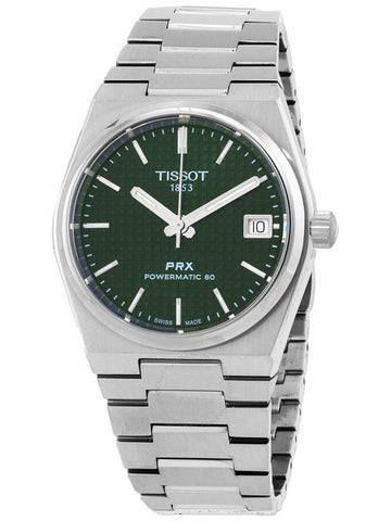 Tissot PRX Automatic Green Dial Unisex Watch T1372071109100 - TISSOT - BALAAN 1