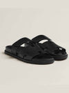 Chypre Calfskin Sandals Black - HERMES - BALAAN 2