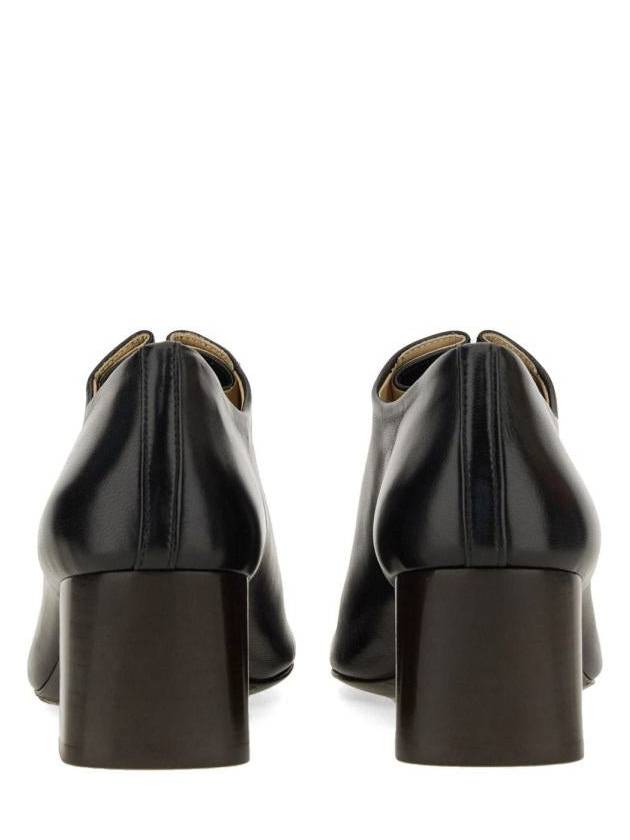 Souris Classic Shiny Nappa Leather Cuban Heels Derby Black - LEMAIRE - BALAAN 5