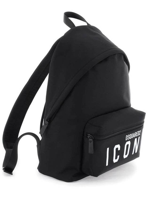 FW23 Icon Backpack Black BPM0100 11703199 - DSQUARED2 - BALAAN 3