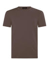 Cotton Crew Neck Short Sleeve T-Shirt Nude - TOM FORD - BALAAN 2