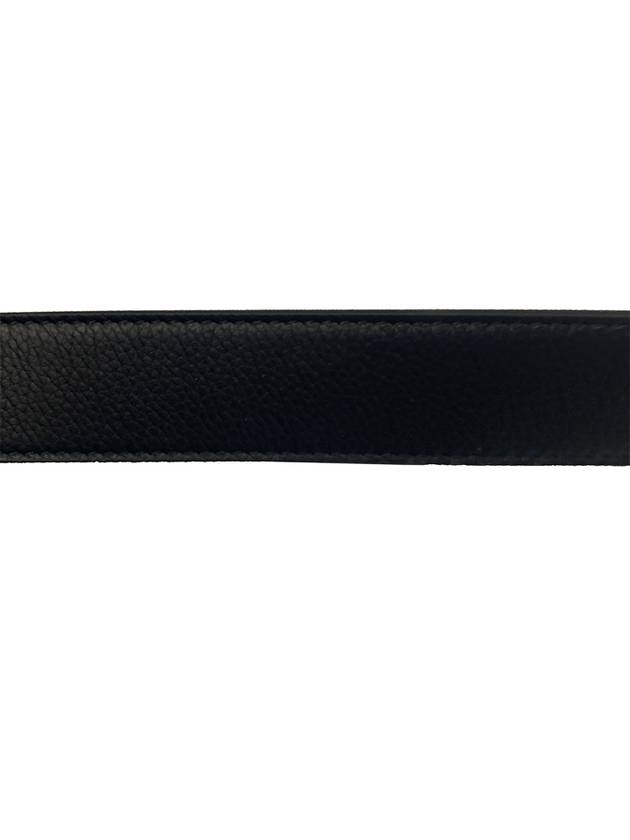 4353PLTAM16 Q100 CD Signature Buckle Reversible Belt Black Blue Marine Men's Belt TJ - DIOR - BALAAN 5