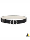 30 Montaigne Reversible Belt White Black - DIOR - BALAAN 2