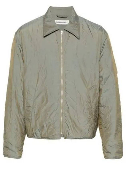 Slight Crinkle Solaro Shining Jacket Olive - OUR LEGACY - BALAAN 2