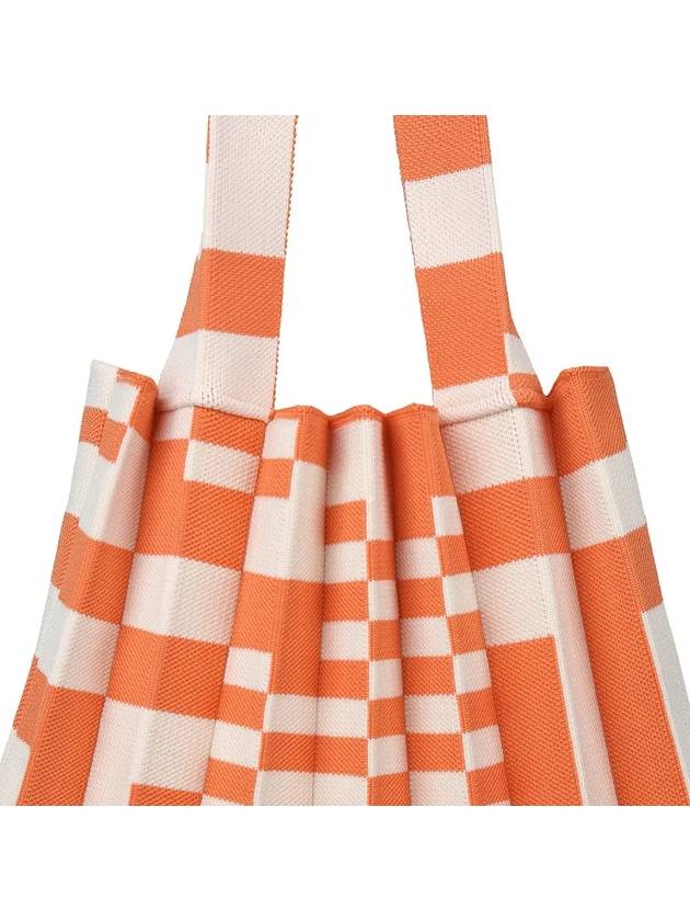 Tote bag grid orange - PLEATSMAMA - BALAAN 3