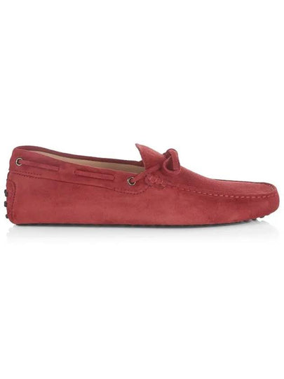 Men's Gommino Suede Driving Shoes Red - TOD'S - BALAAN 2