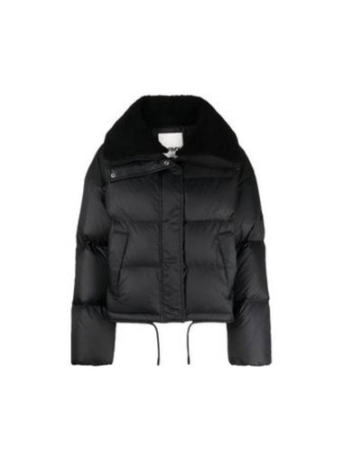 Army shearling collar padding black - YVES SALOMON - BALAAN 1