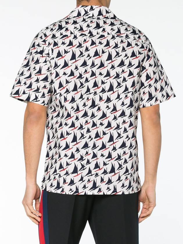 Boat Print Short Sleeve Shirt - MARNI - BALAAN 3