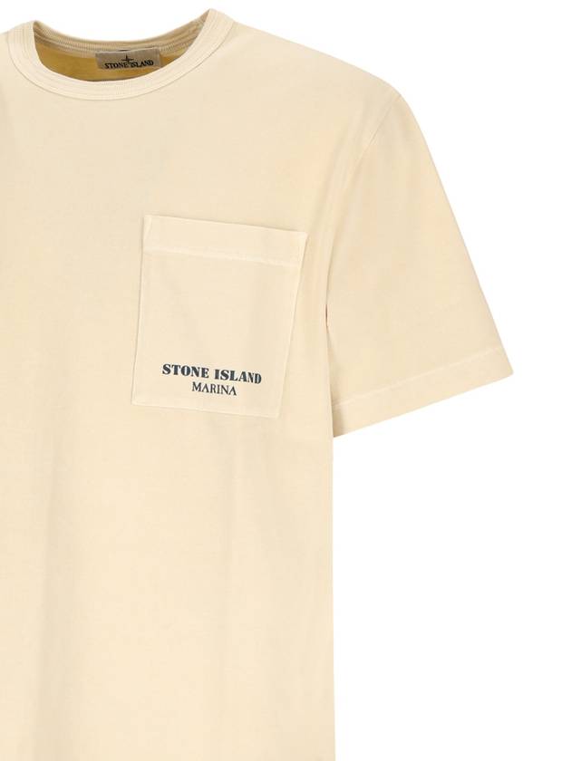 striped cotton T shirt 8015203X4 - STONE ISLAND - BALAAN 4