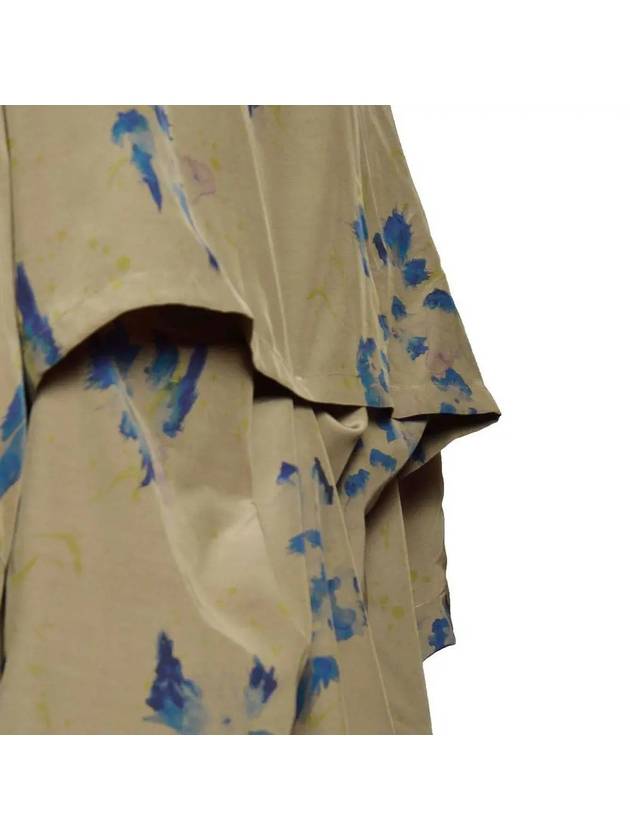 Floral Print Short Sleeve Shirt Khaki - LEMAIRE - BALAAN 4